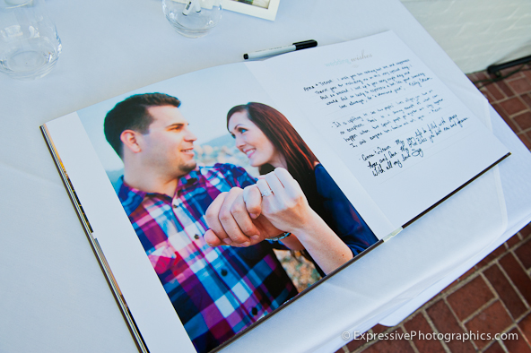 engagement photo guest book